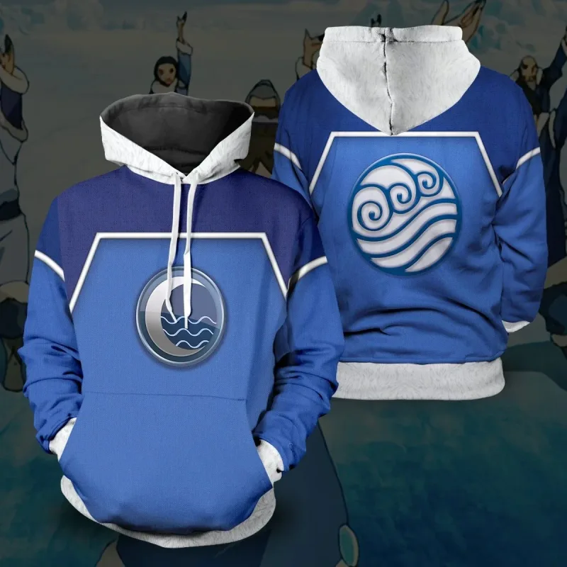 Anime Avatar The Last Airbender Cosplay Hoodies 3D Printed Sweatshirt Men Women Long Sleeve Tracksuit Pullover Harajuku Y2k Coat