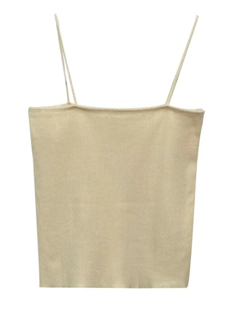 Backless Strap Tank Top Casual Women Halter Crop Tops Summer Sleeveless Camis Slim Solid Short Female Tube Cropped Vest 2026