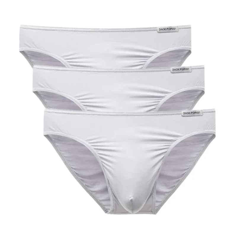 3PCS/Lot Men's Underwear Modal High Quality Soft Briefs Breathable Comfortable Youth Underpants Male Sexy U Bulge Pouch Panties