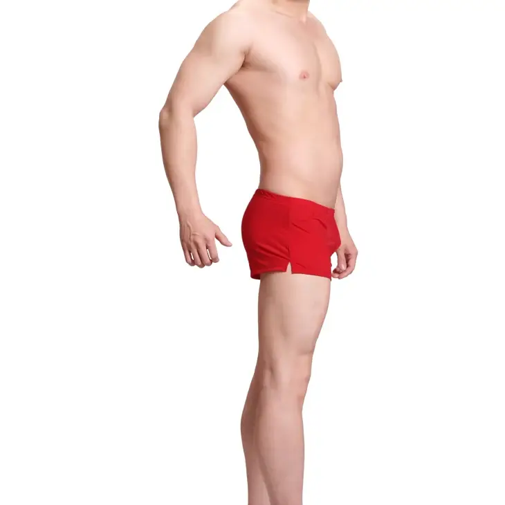 Panlalaking Kasuotang Panlalaki Ice Silk Boxer Shorts homme Solid Mid-rised U Convex Pouch Underpants Cueca Panlalaking Arrow Pants Plus Size M-XXL
