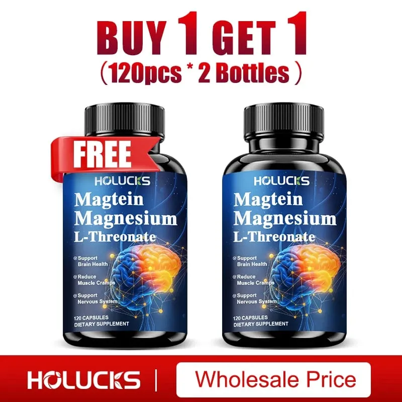 Magnesium L-Threonate Supplement Support Brain Health Nerve Function Muscle Strength Relieve Stress for Deep Sleep — image 8