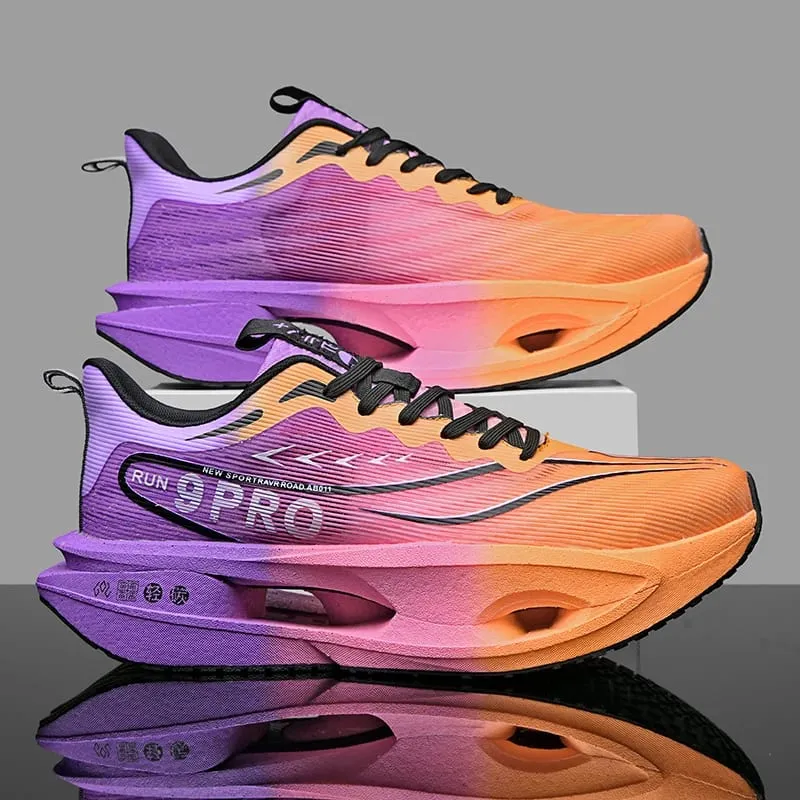 Men Running Shoes Carbon Board Marathon Speciality Sports Air Breathable Lightweight Women's Comfortable Athletic Sneakers