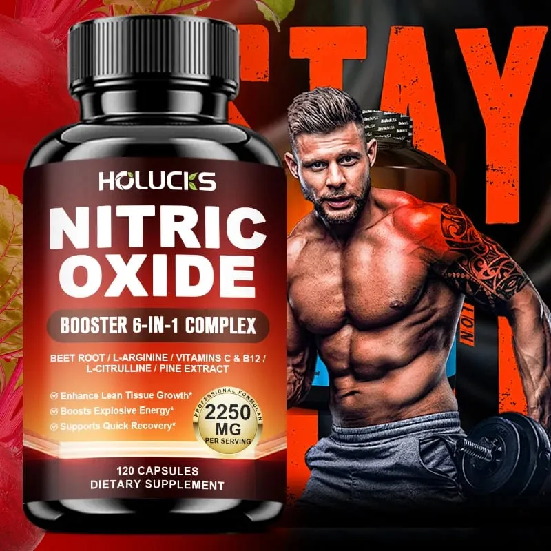 Nitric Oxide Booster Pre-Workout Boosts Muscle Pump Energy and Endurance Performance & Muscle Mass Beet Root Supplement