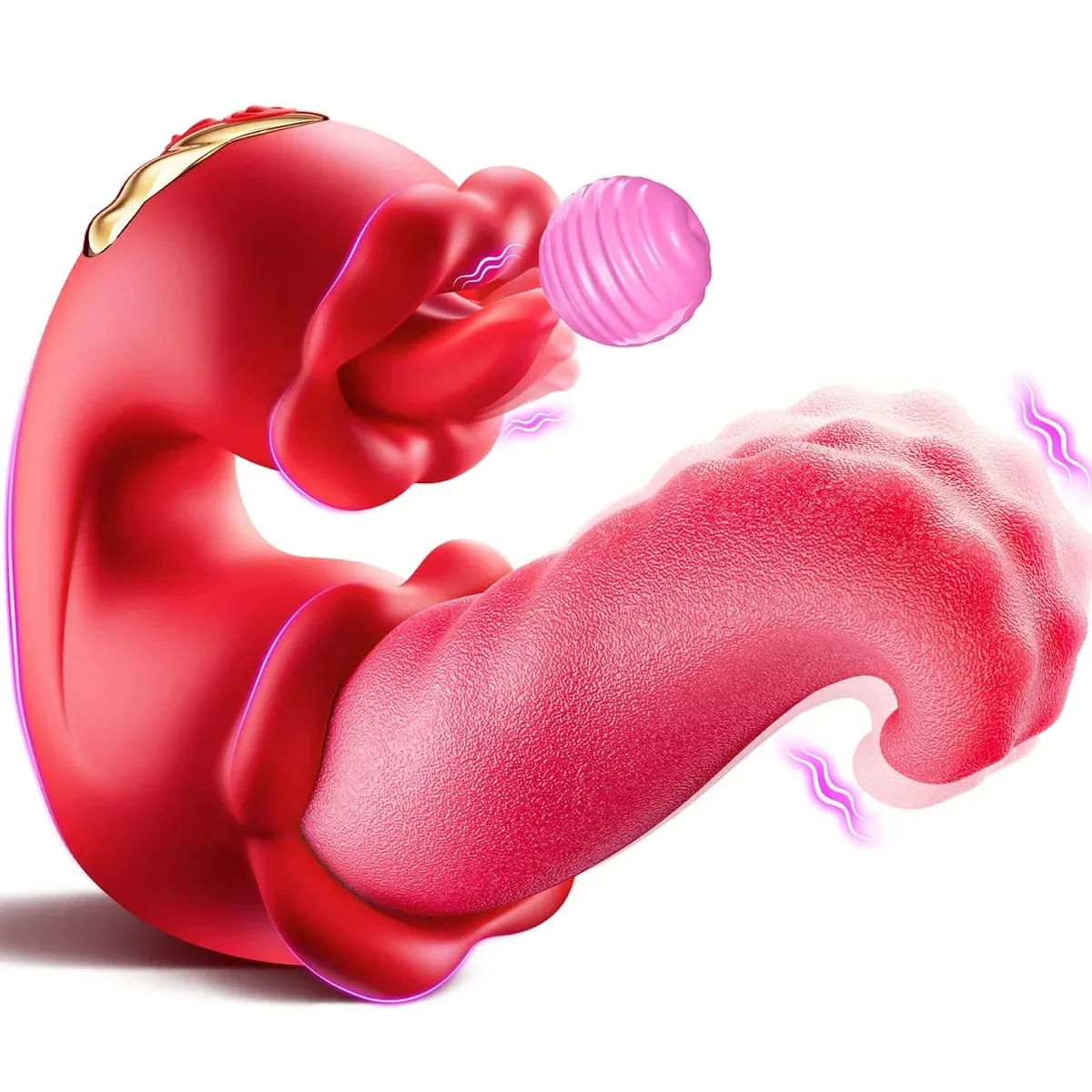 Powerful Clitoral Tongue Licking Vibrator for Women Clit Nipples G-Spot Stimulator Female Vagina Massager Vibrator Adult Sex Toy