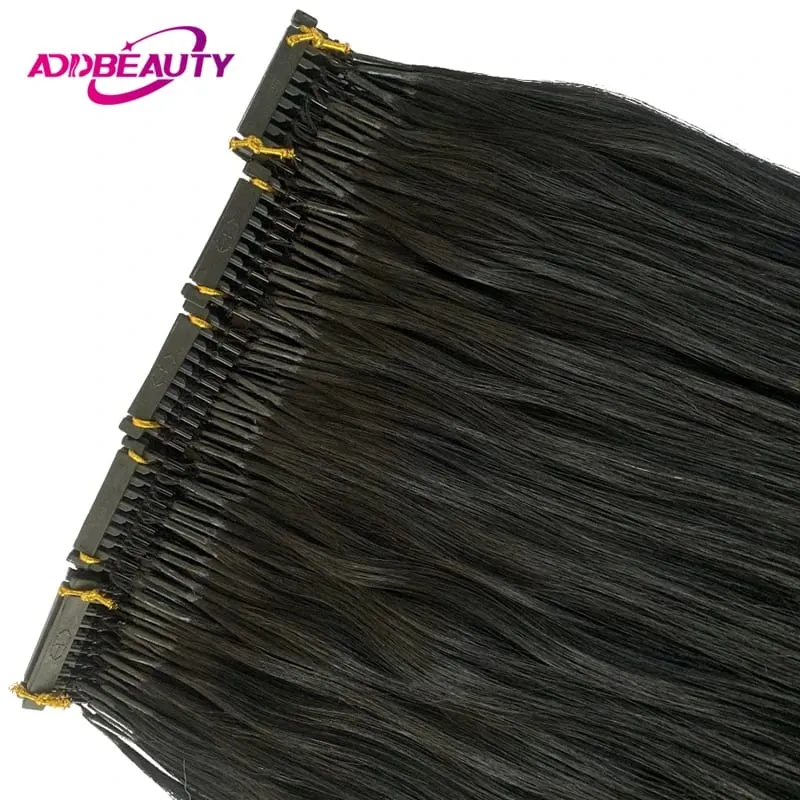 Straight 6D Hair Extensions Human Hair High Quality Real Virgin Human Hair Invisible Human Hair Extension Second Generation 6D