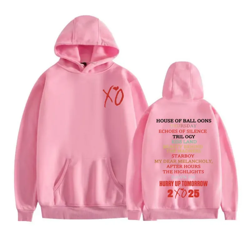 The Weeknd After Hours Album 2025 Print Hoodies Men's Clothing Fashion Hip Hop Street Sweatshirt Fleece Comfort Oversized Hooded