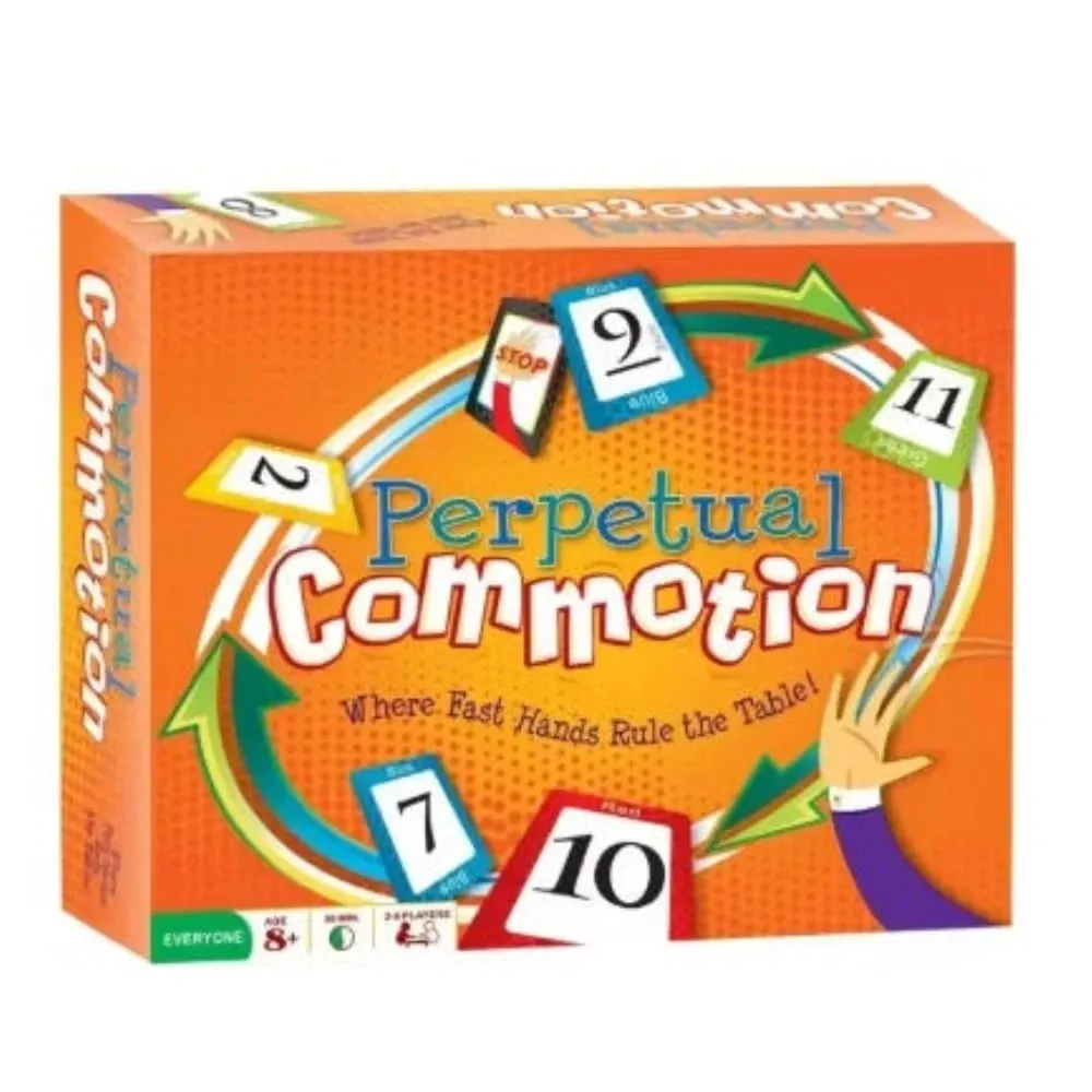 Perpetual Commotion Fast Hands Number Card Game Family Party Strategy Reaction Game English Version 2026 New Model