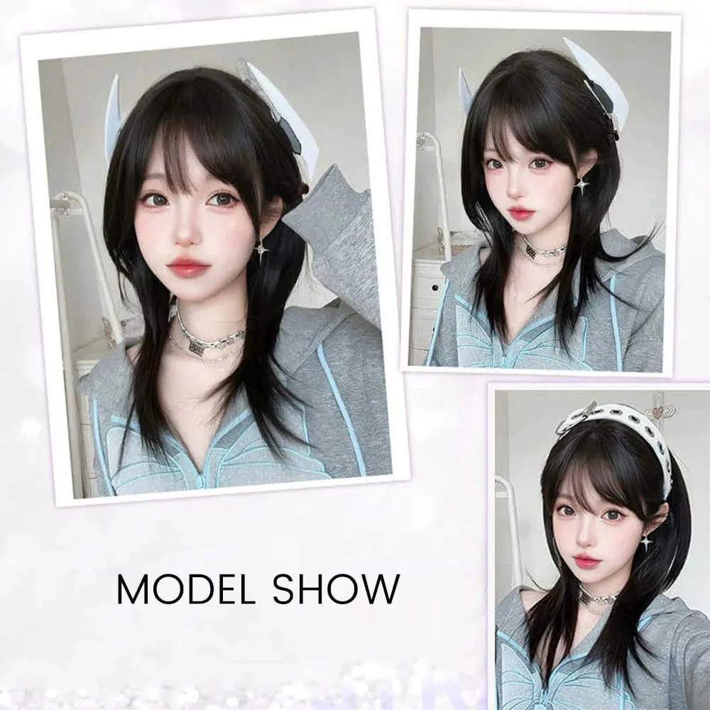 12Inch Synthetic Long Straight Layered U-Shaped Clip-in Hair Extension BB Clip Heat Resistant Hairpiece for Women — image 6