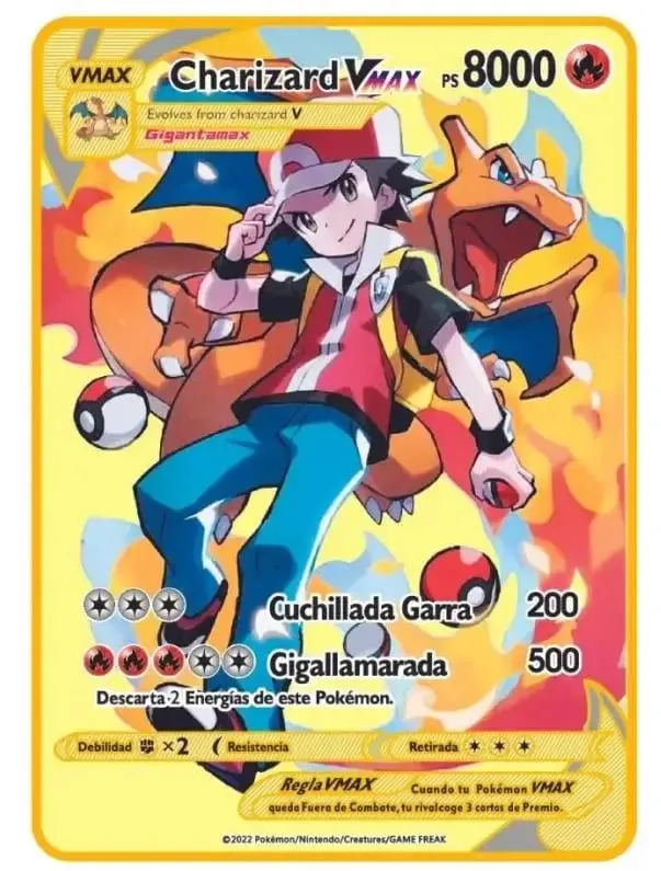 Pokémon Vmax Pokemon Cards Vstar GX V English Metal Card Anime Charizard Mewtwo Blastoise Shiny Letters Game Collection Card Toy