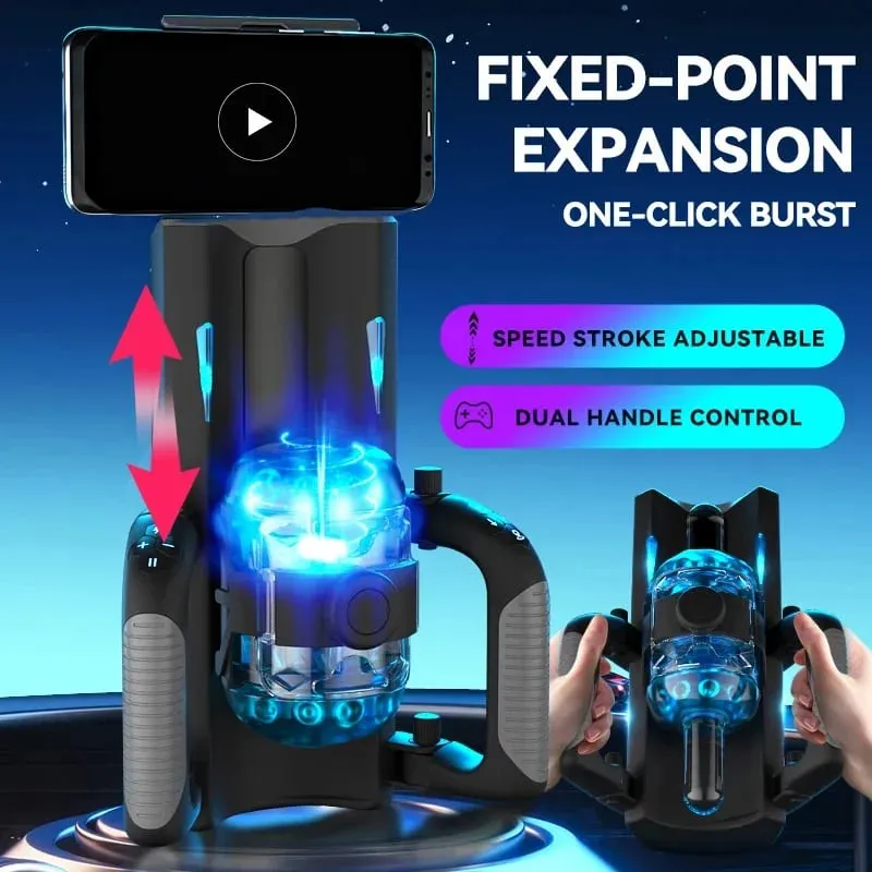 Thrusting High Speed Male Masturbator Machine Automatic Telescopic Masturbation Cup Handsfree Sex Toys for Male Masturbator