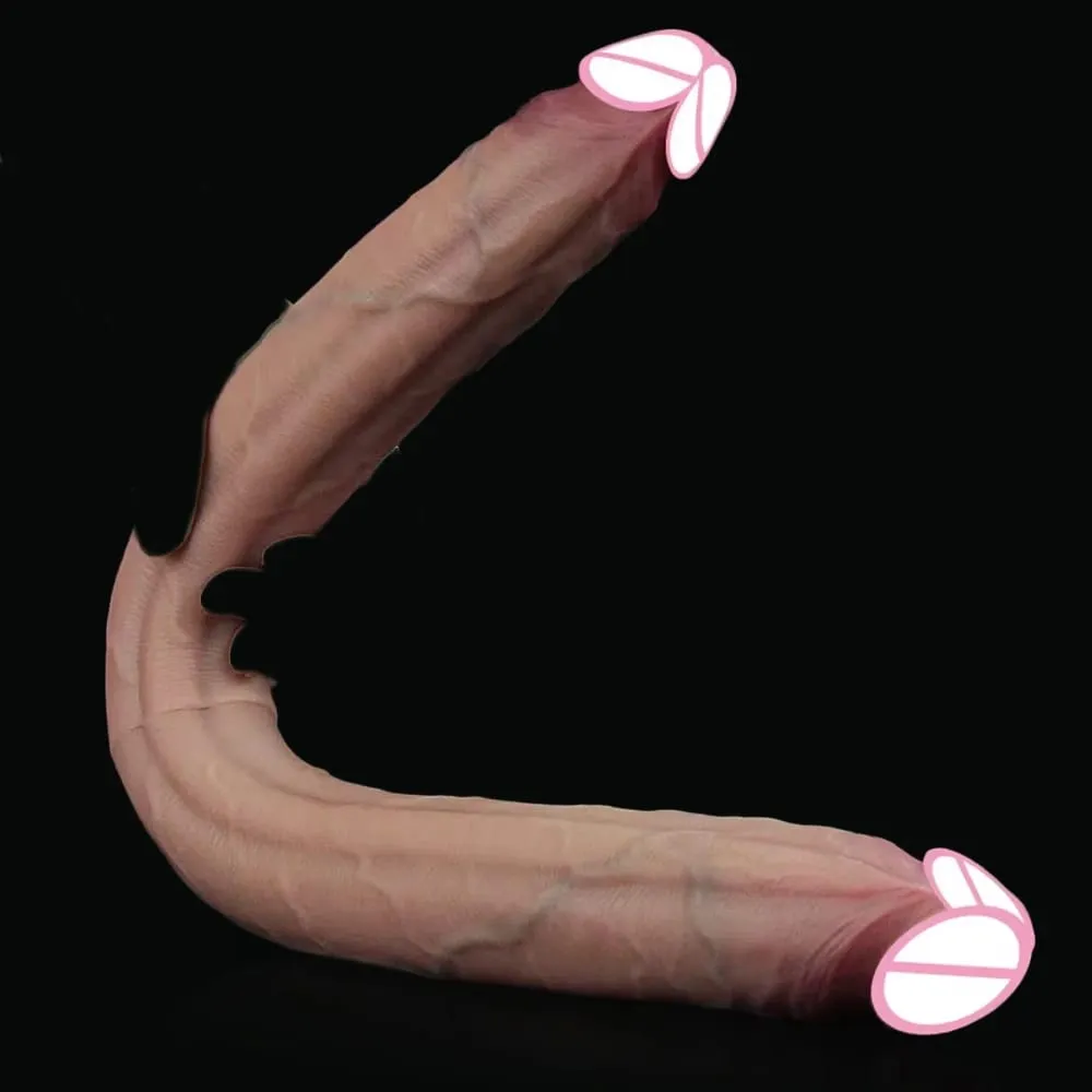 Silicone Double Ended Dildos Super Long Penis Vaginal G-spot Massage Orgasm Lesbian Masturbator anal plug Butt Plug Sex Toys