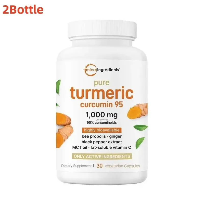 30pcs Turmeric Health Capsules With Black Pepper Supports Joint Health And Flexibility Dietary Supplement Vegetarian Antioxidant