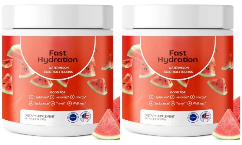 Electrolyte Supplements Watermelon Flavor Sugar Free Hydration Mix with Sodium Potassium Magnesium Calcium Travel Jar