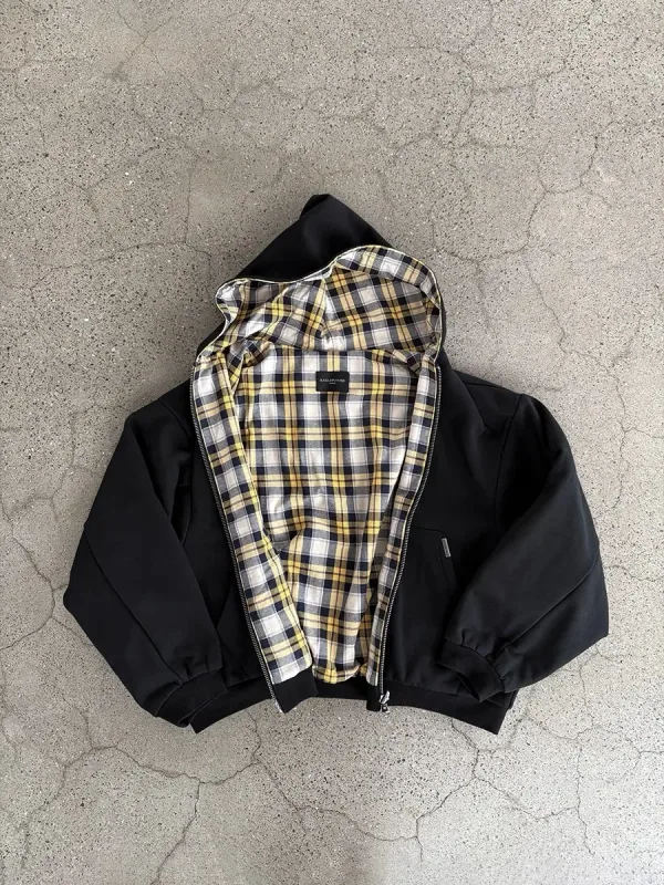 Leopard Print Two Sides Retro Fashion Wearing Loose Zipper Hoodie Men High Street Trend Punk Casual Oversized Sweatshirts Women