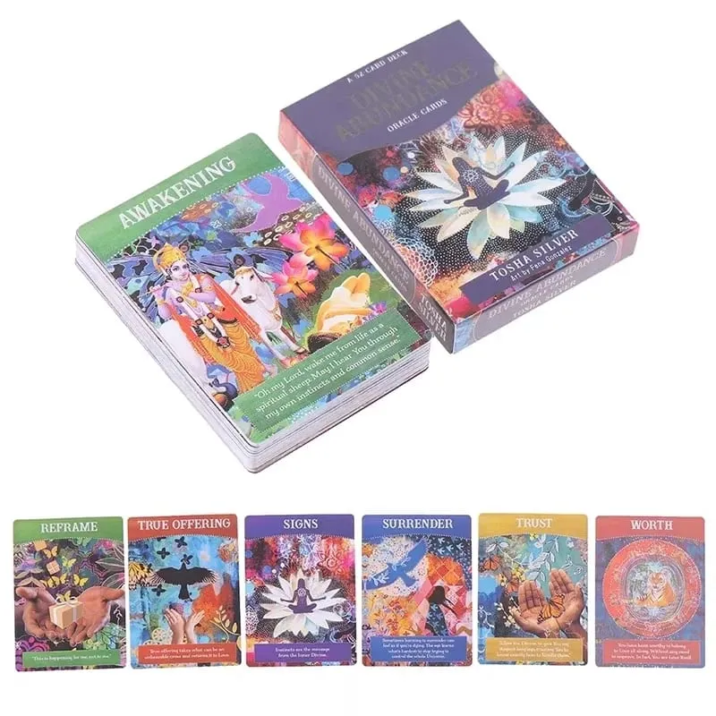 Divine Abundance Oracle Deck English Explanation Oracle Tarot Card For Divination Fate Beginners Tarot D