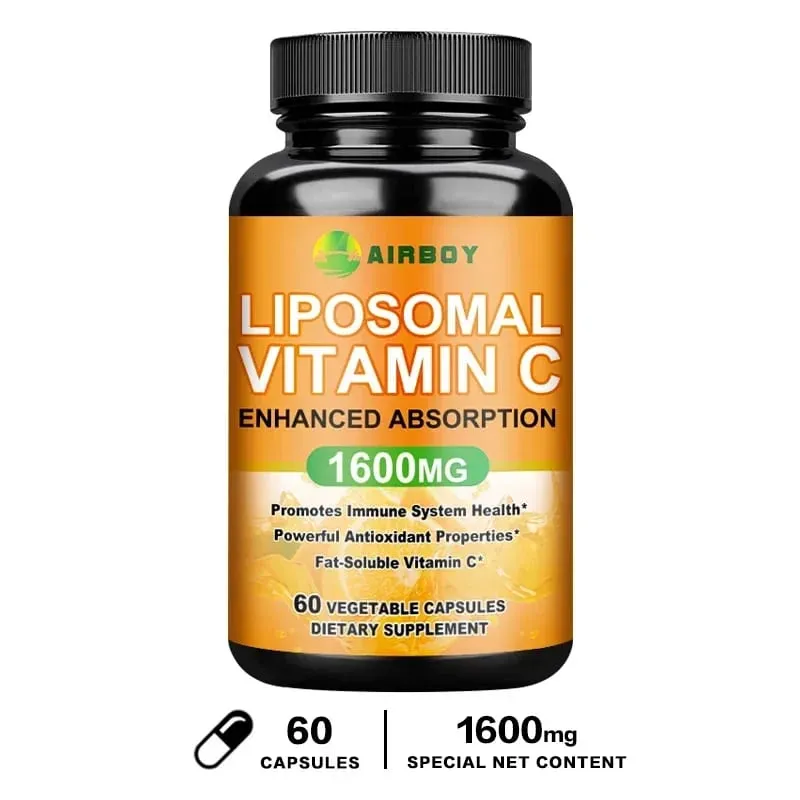 Liposomales Vitamin C 1600 mg – fördert die Kollagenproduktion und unterstützt das Immunsystem. Starkes Antioxidans