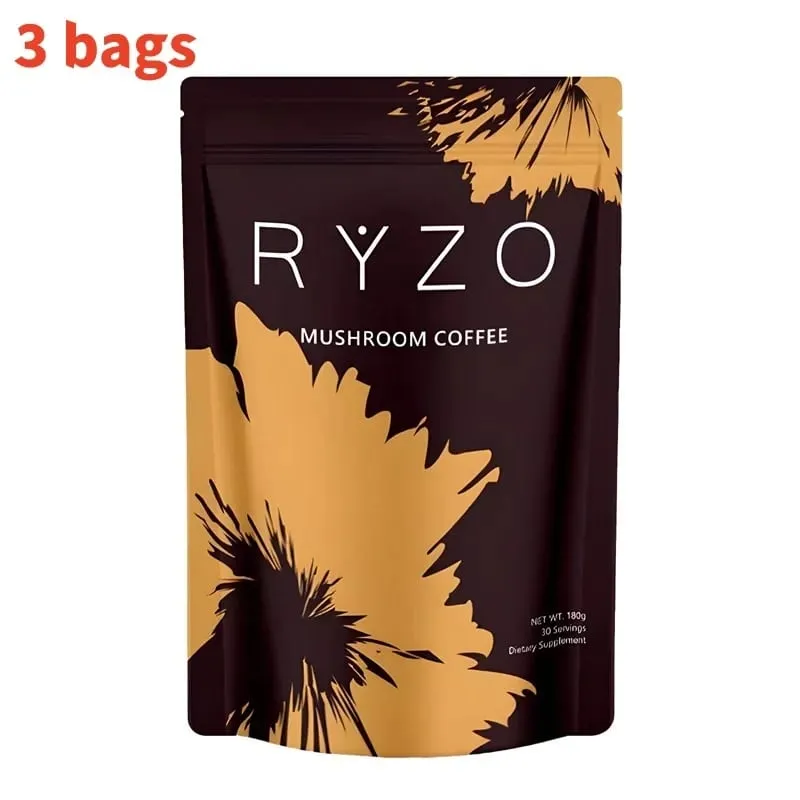 Organic Mushroom Coffee with 6 Types Adaptogenic Mushrooms MCT Oil Daily Brewing Use Smooth Flavor Beverage health support