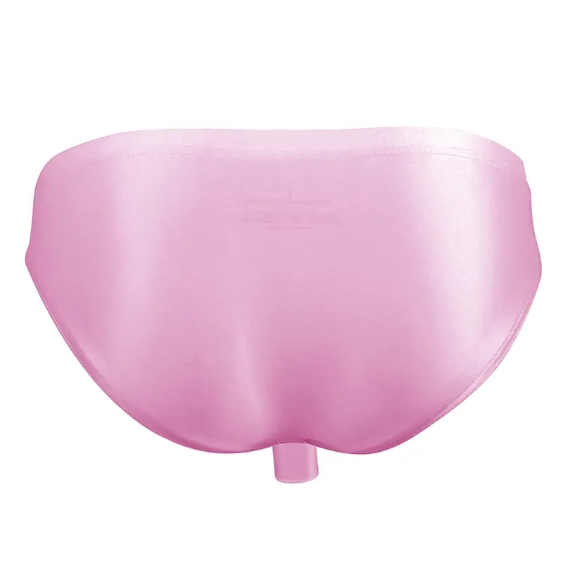 Men's glossy underwear open Pouch Panties Men Smooth Underwear Lingerie Hip Lifting High Elastic Bikini Briefs gay underwear