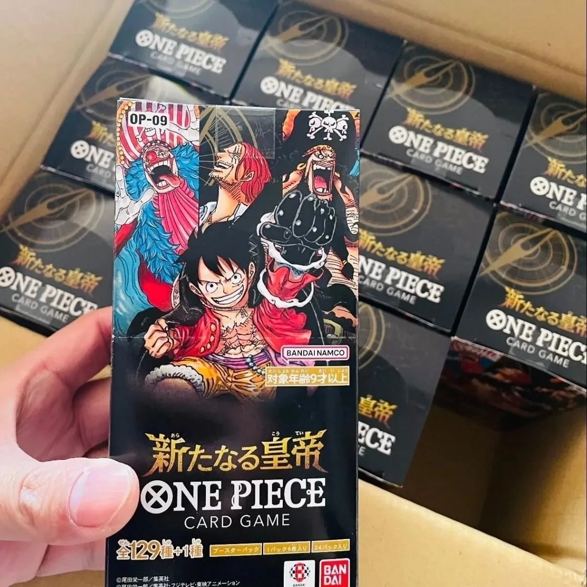 In Stock Bandai Genuine One Piece Card OPCG God Speed Fist Luffy Pirate Group Seven Japanese Sealed Card Collection Toys Gift