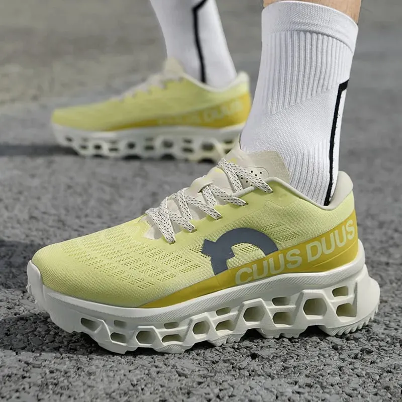 Casual Sneakers Men's Cushion Running Trainers Shock Absorbing Supercritical EVA Sneakers Breathable Fitness Athletic Shoes