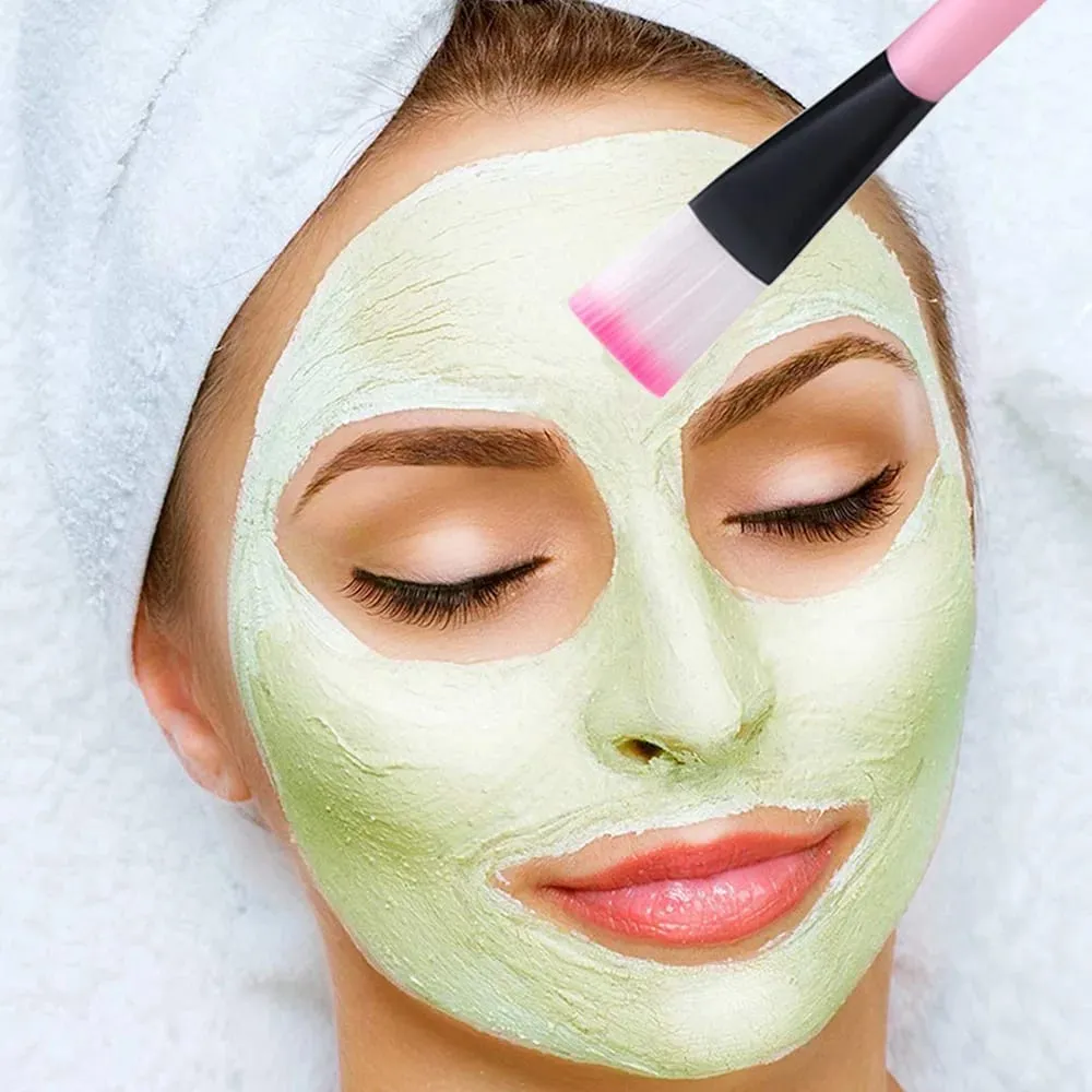 10PCS Facial Fan Mask Brushes Face Mask Applicator Tool Makeup Brushes For Esthetician Women DIY Facial Mask Cosmetic Tools