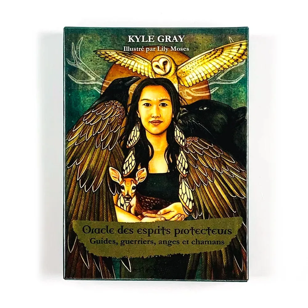 Angels and Ancestors Oracle Cards 55 Card French Version Meditation Divination Board Games for Spiritual Practice & Collection