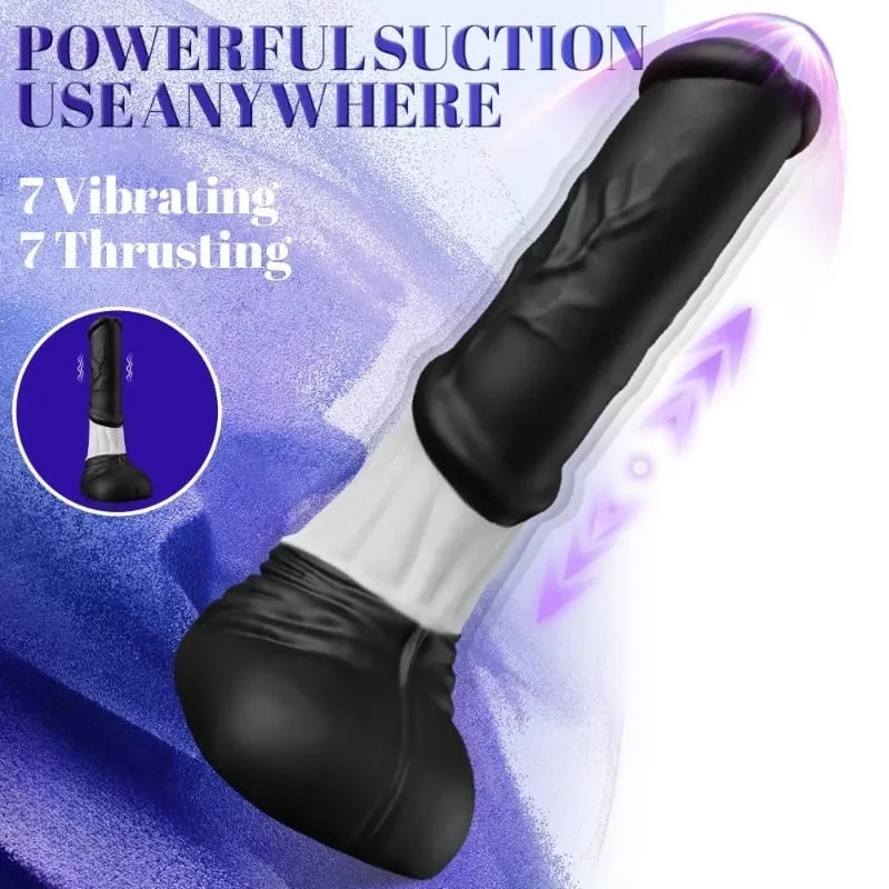 New Thrusting Horse G-spot Dildo Vibrator 11.8" Monster Big Dildo Vibrations App Remote Control Suction Cup Adult Sex Toy