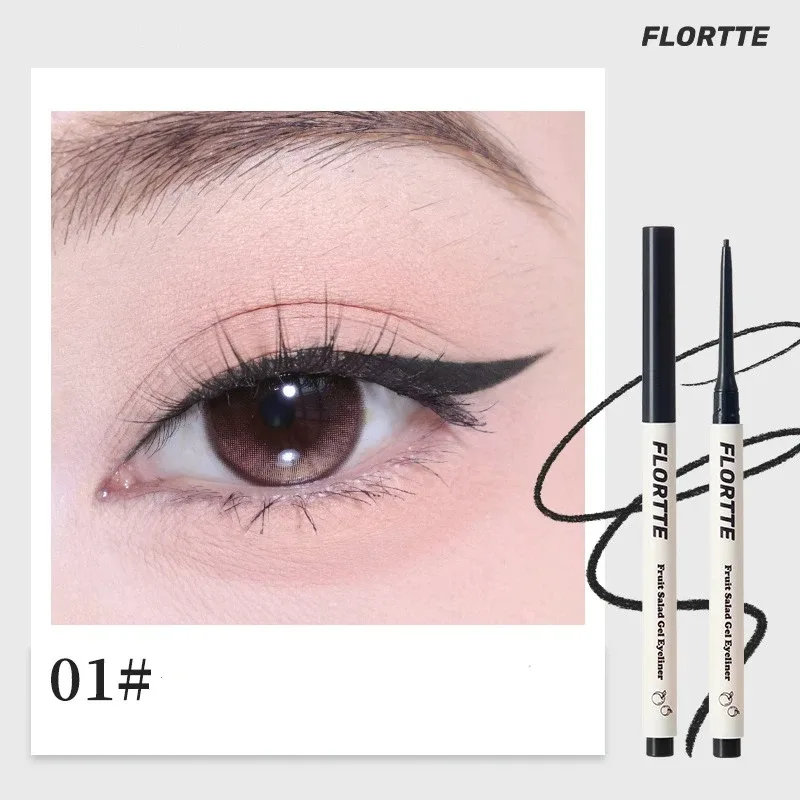 Black Eyeliner Pencil Sexy Rose Red Eye Liner Waterproof Long Lasting No Smudging High Pigment Eye Makeup Cosmetics
