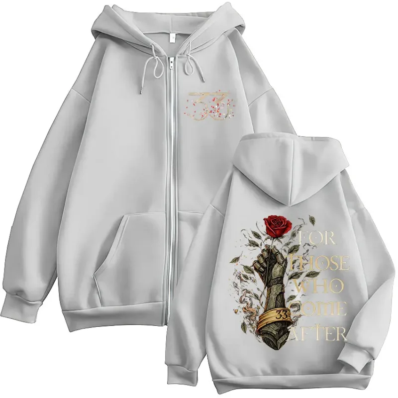 Game Clair Obscur Expedition 33 for Those Who Come After Zipper Hoodies Men's Women Clothing Fashion Zip Up Sweatshirts Jackets