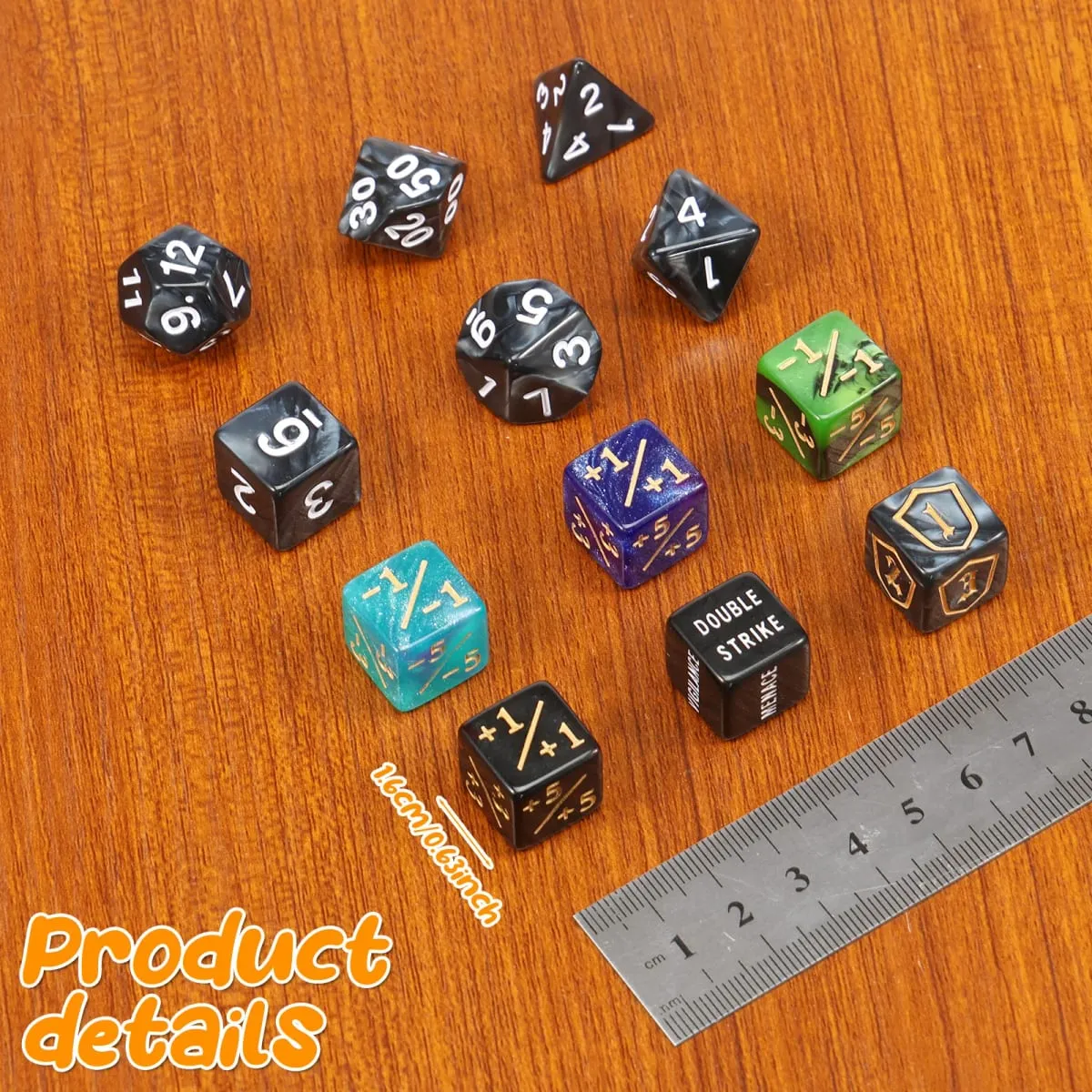 56/78Pcs Counter Dice Set Acrylic Plus and Minus Dice Set Keyword Counters Tokens Portable Card Games Accessories for Party Home
