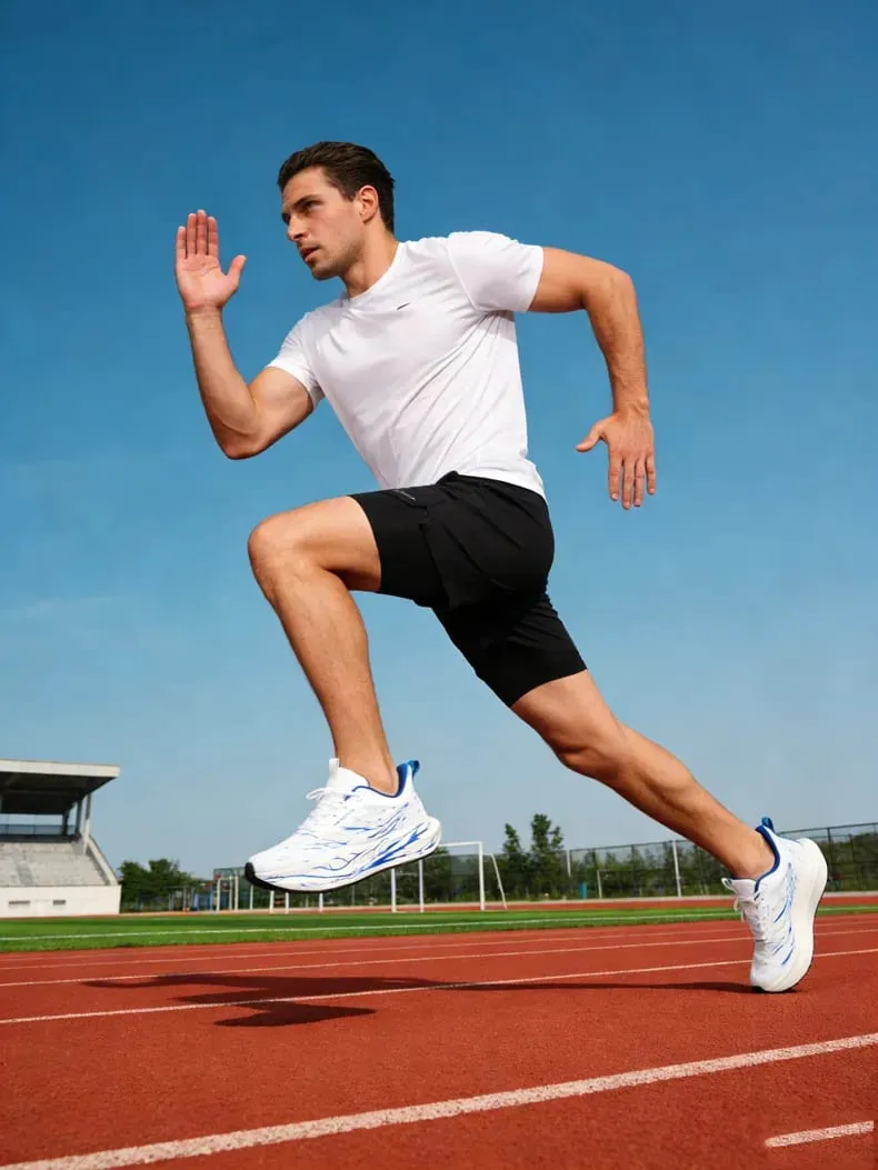 Carbon Board Marathon Men Running Shoes Speciality Sports Breathable Lightweight Comfortable Athletic Chunta Sneakers Plus Size