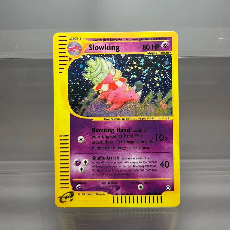 PKM-Karten Steelix Alakazam Scizor Einzelfolienkarten Raichu Slowking Game Collection-Karten PTCG-Ersatzkarten Aquapolis-Serie