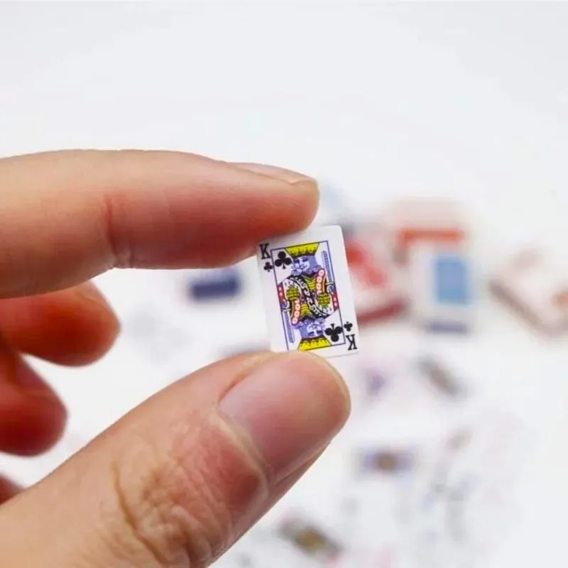 10Pcs Mini Fingertip Playing Cards Portable Outdoor Travel Set - Super Party Game for Gatherings Ideal Small Card Game Toy