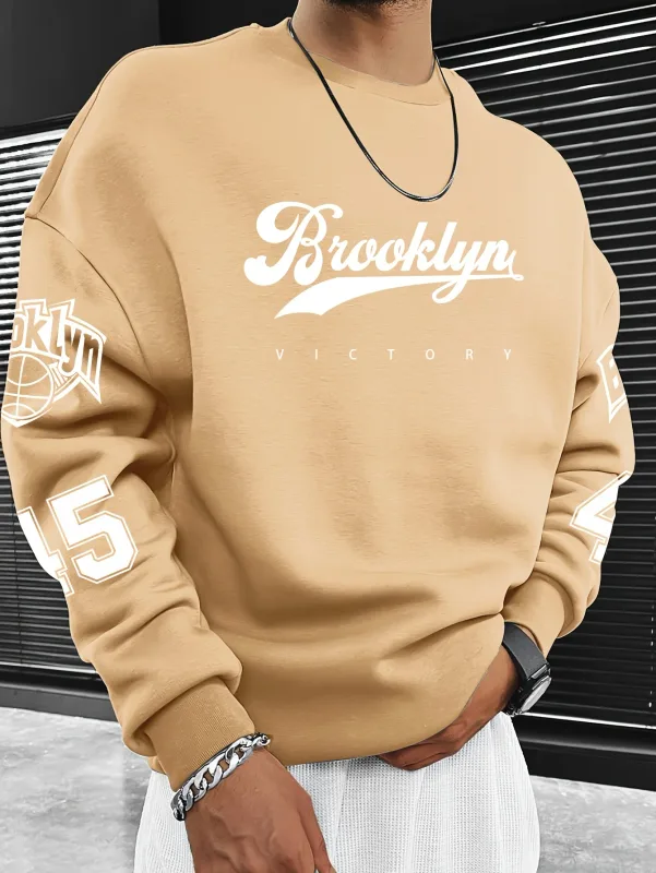 The new men's round-neck hoodie for Spring and Autumn 2025 features street fashion and soft 3D digital pattern printing — image 6