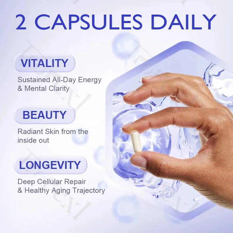 NAD + Resveratrol Supplement NAD Plus Boosting - Supports Cellular Energy Anti-aging Metabolism Skin Health