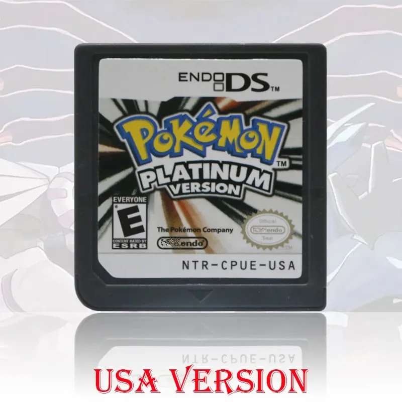 NOE/ESP/ITA/FRA/USA/EUR/AUS Version Pokemon HeartGold SoulSilver Platinum Diamond PearlVideo Game Card For DS 2DS 3DS Console