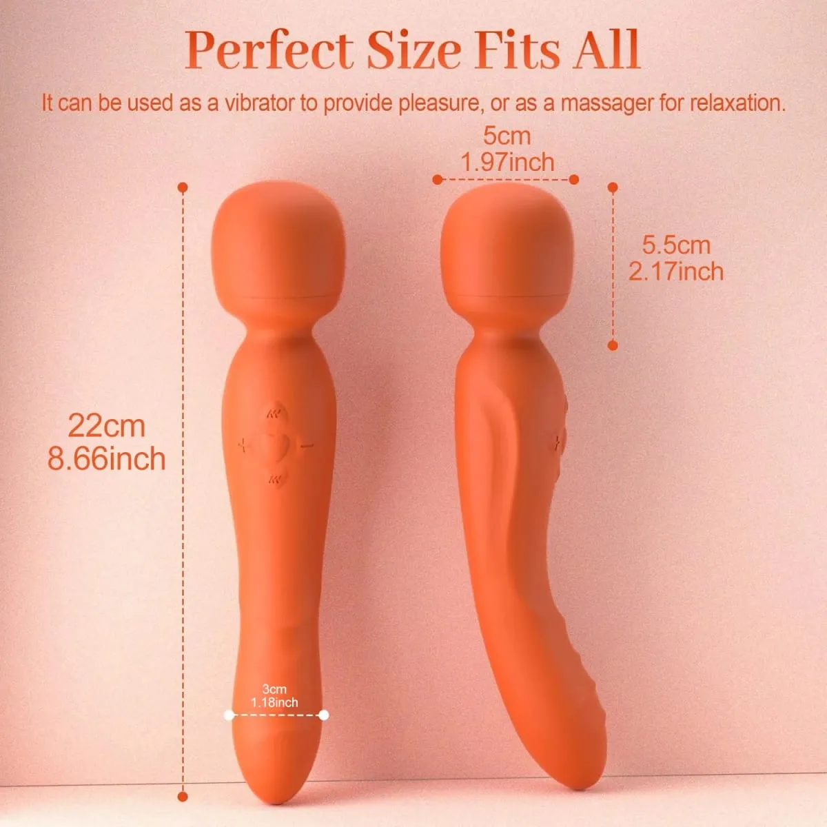 Smart APP Trådlös fjärrkontroll AV Magic Wand Vibrator Kraftfull G Spot Clit Stimulator Sexleksak Kvinnor USB Uppladdningsbar Vattentät Vuxen