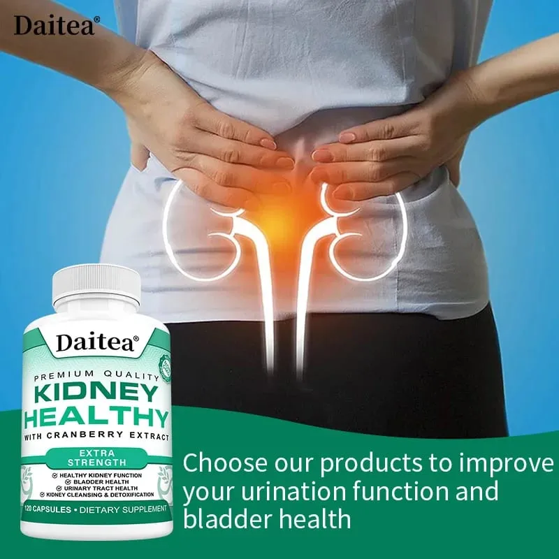 Kidney Support Capsules Kidney Cleanse & Detox Formula with Cranberry & Herbal Extracts Support Urinary Tract & Bladder Health