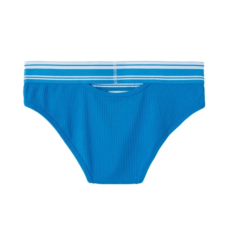 Jockmail Mens Underwear New Arrivalmen Briefs Plaid Pit Cotton Sexyu Bag Front and Rear Openings Cut Outlow Waist Breathable