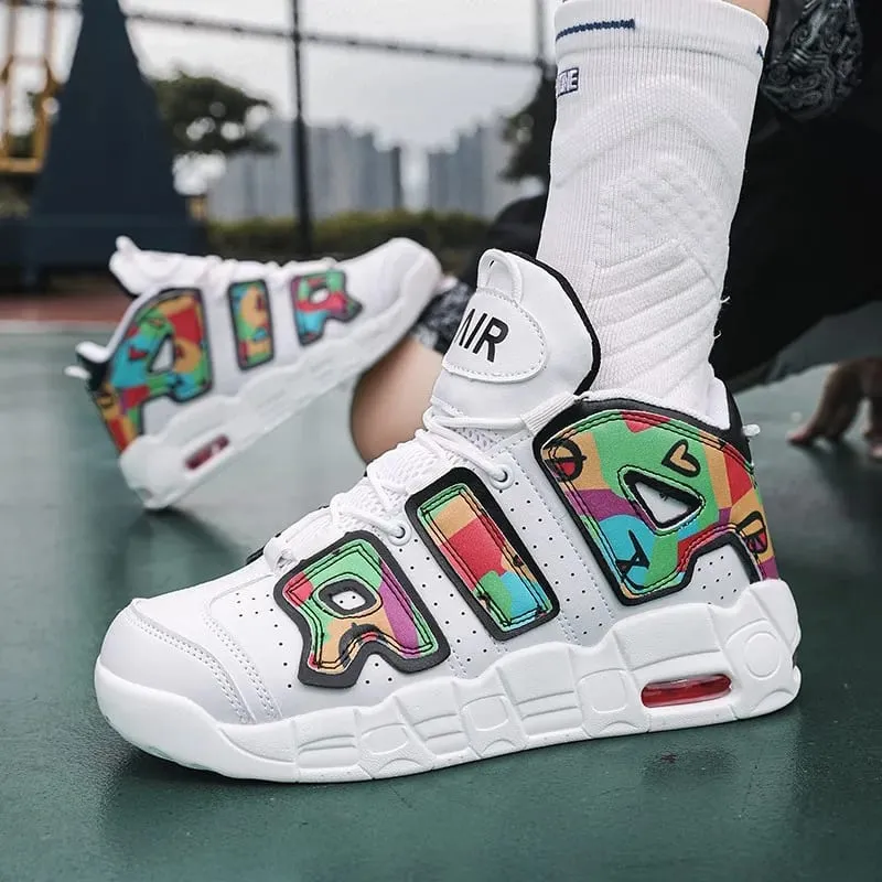 Couple Trend Air Cushion Sneakers 2026 Large Size Light Non-slip Durable Basketball Running Casual Shoes