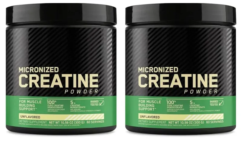 Micronized Creatine Monohydrate Powder Pure Unflavored Muscle Strength & Lean Muscle Support 5g Per Serving 300g 60 Servings