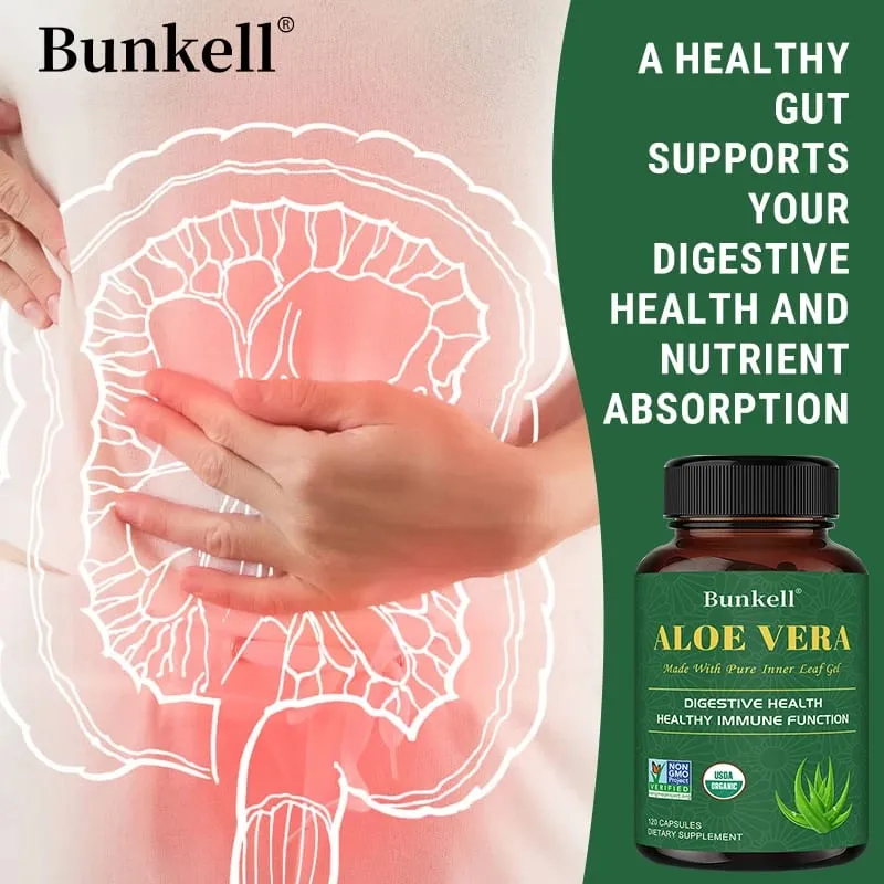 Aloe Vera Supplement - Made with Organic Aloe Vera Support Digestion Skin and Joint Health for Men and Women — image 3