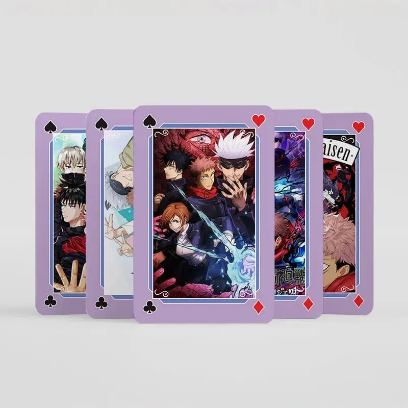 Anime Poker Legetøj Jujutsu Kaisen Brætspilskort Gojo Satoru Itadori Yuji Cosplay Indbundet gave