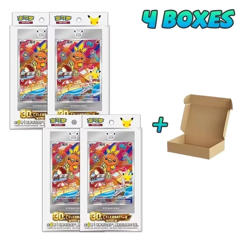 Original Pokemon 30th Anniversary Vol.1 Vol.2 Vol.3 Original Partner Special Illustration Set Gift Box PTCG Collectible Cards