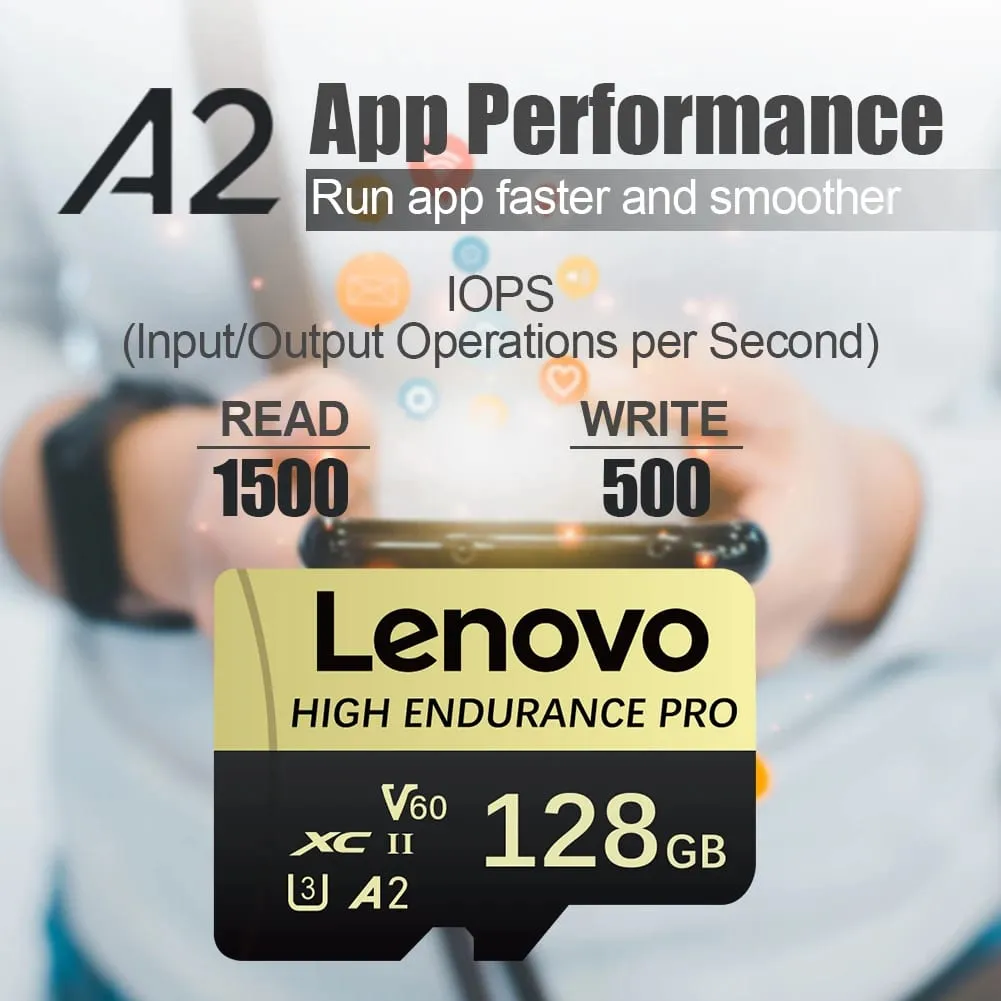 Lenovo High Speed ​​Class 10 Mini SD Speicherkarte 256 GB Micro TF Karte für Smartphone – 32 GB 64 GB 128 GB 256 GB 512 GB Optionen verfügbar