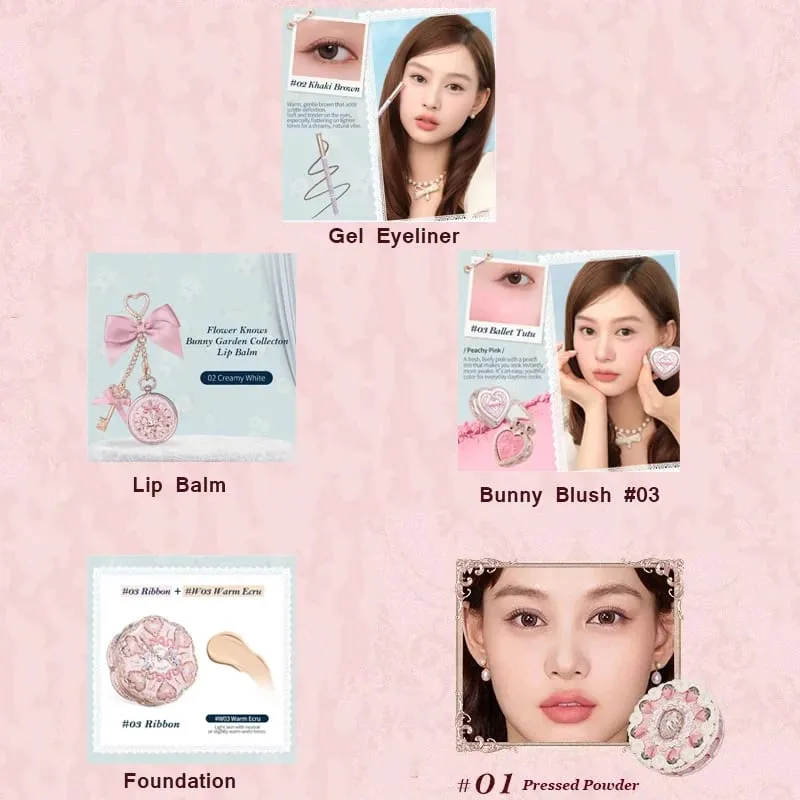 Flower Knows Makeup Kit Full Professional Makeup Gift Set Mermaid Angel Highlight Swan Lipstick 5 Piece Set — image 8