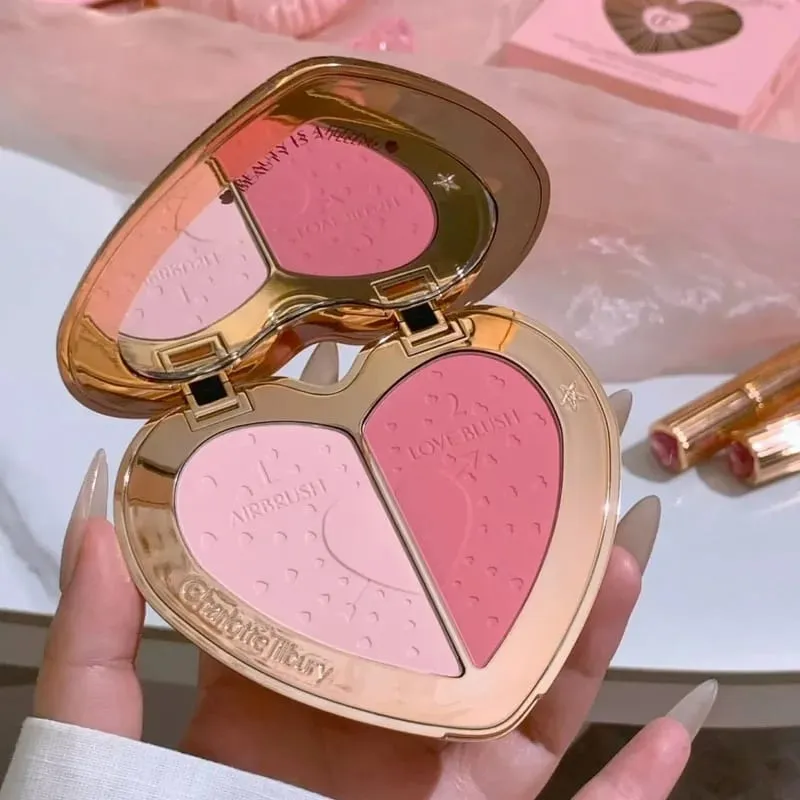 Charlotte Brand Senaste Stil 9 Färger Ögonskuggspalett & Högglans Reparation Ädelstensskiva Natur Lätt att färga Tilbury Cosmetics