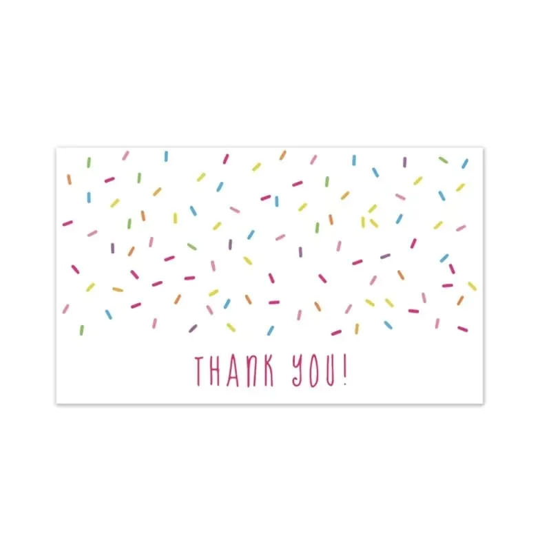 30pcs Copperplate Thank You Card Gift Packaging Thank You Card Greeting Card Decorative Greeting Cards