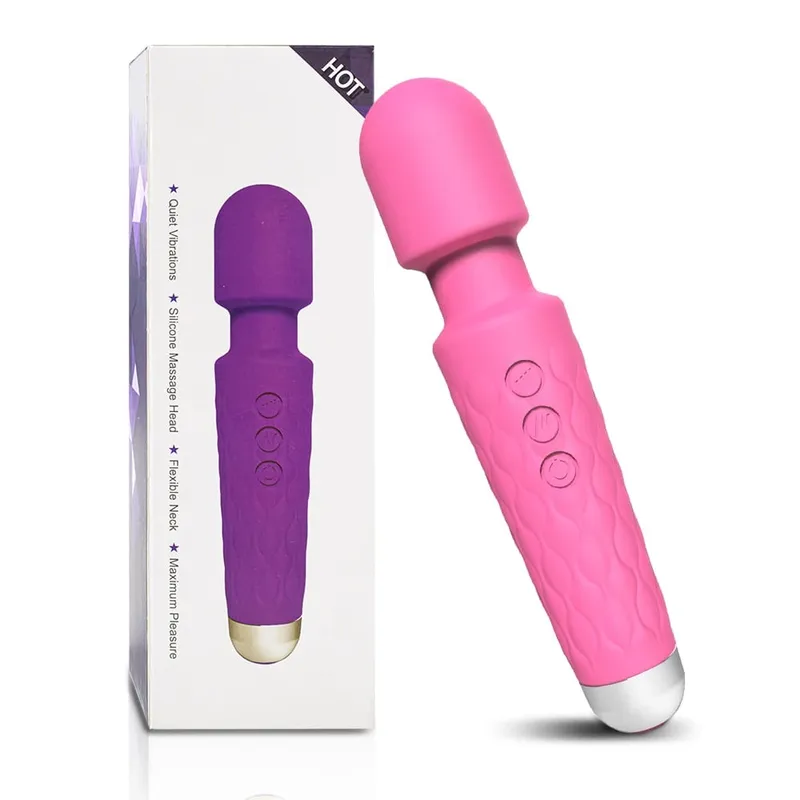 Vibrateurs AV pour femmes, baguette magique puissante à 20 vitesses, gode de Massage du point G, stimulateur de Clitoris, jouets érotiques sexuels féminins adultes