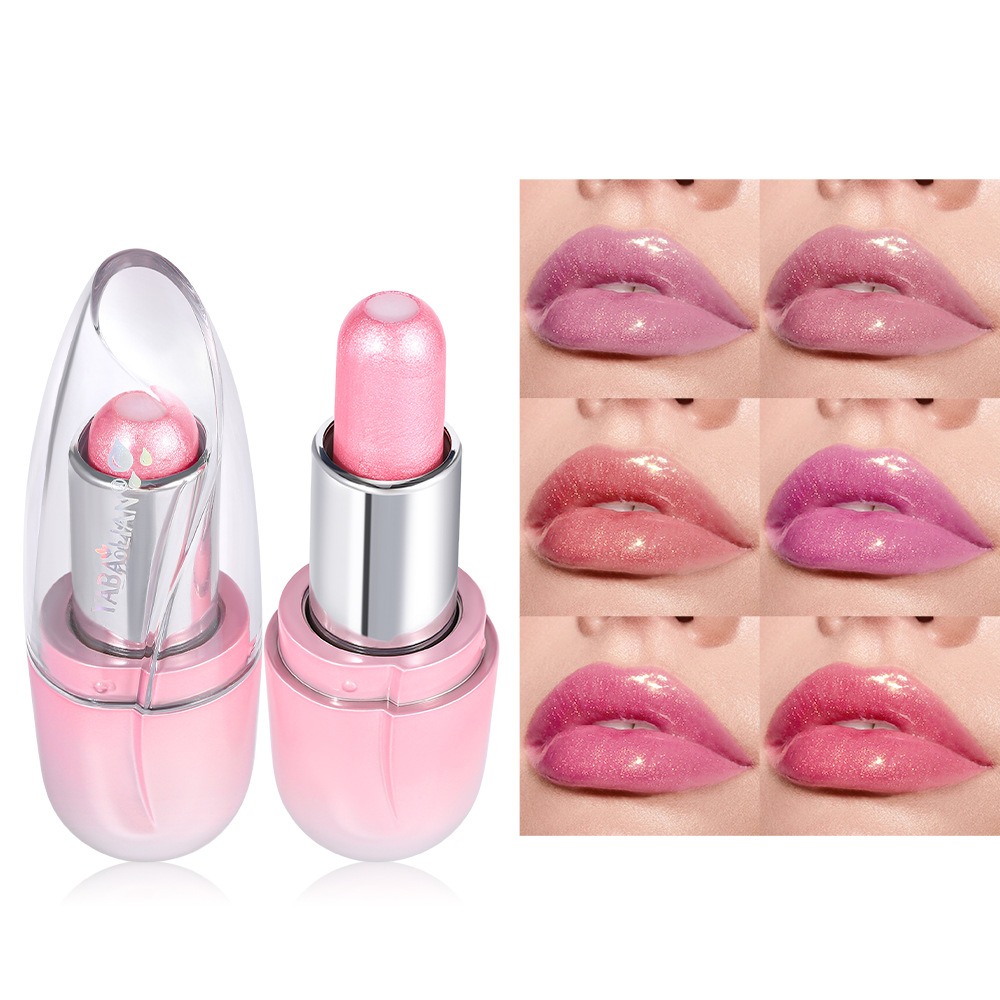 6 Colors Pearlescent Mirror Jelly Lipstick Waterproof Long Lasting Matte Velvet Shiny Sandwich Lip Stick Balm Makeup Cosmetics